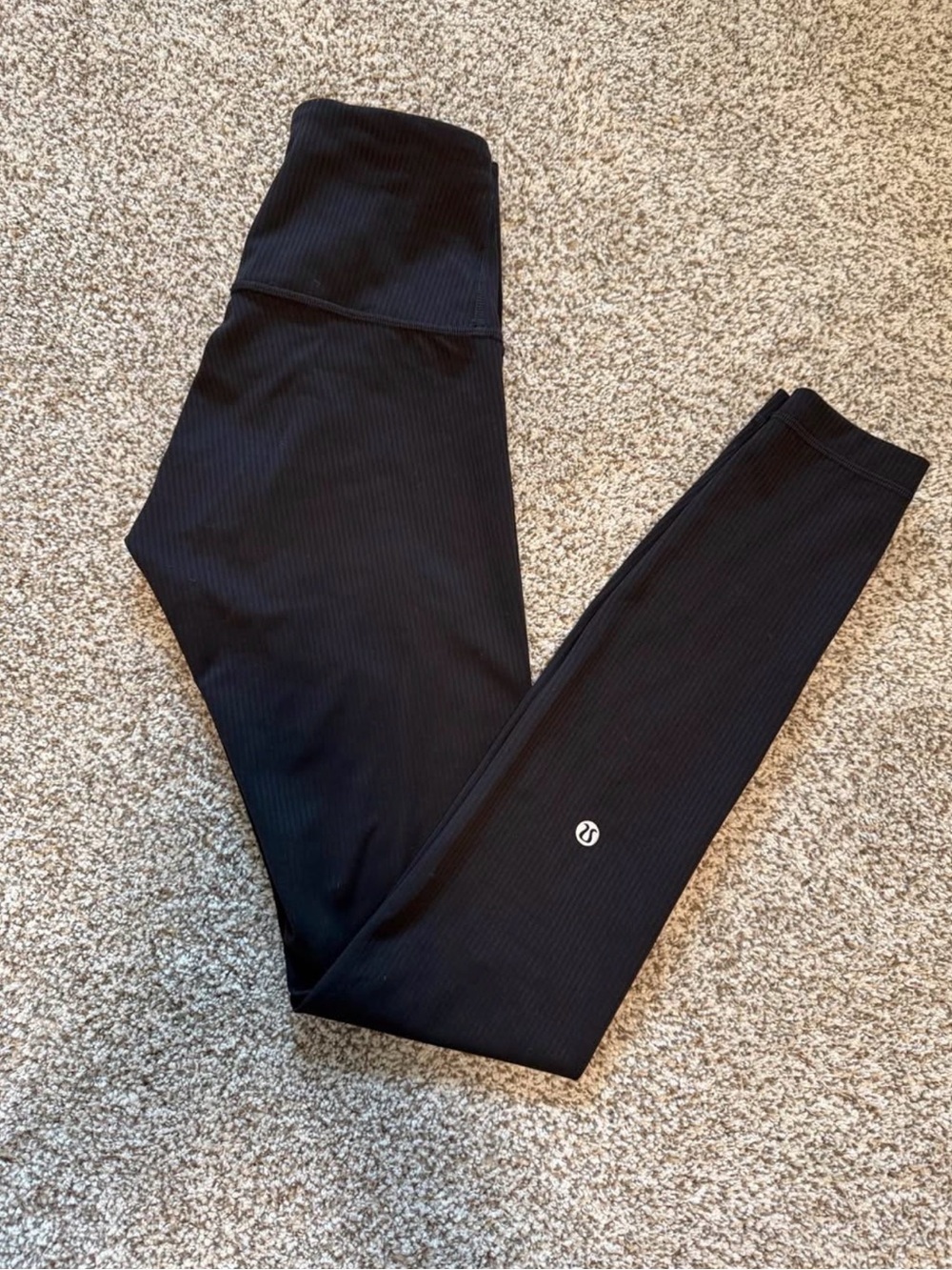 lululemon black ribbed leggings